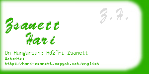 zsanett hari business card